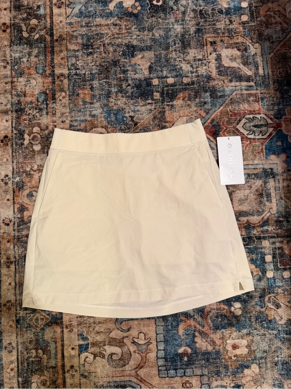 Athleta Cream Performance Skort with Built-In Shorts